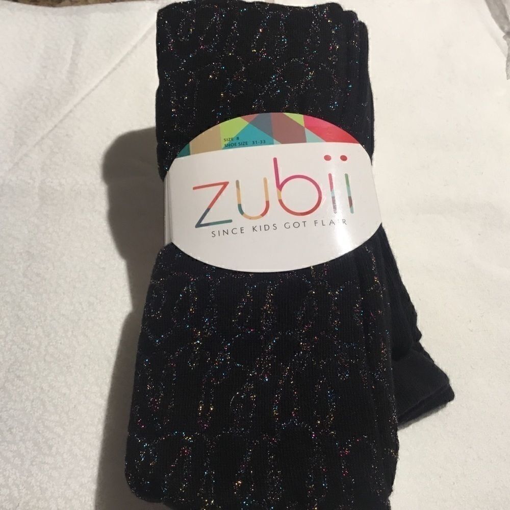 Sale. Buy 3/$10NWT Sz 8 Girls Tights Black w/sparkle